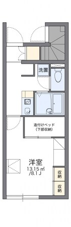 レオパレスプルンニー　Ｂの物件間取画像